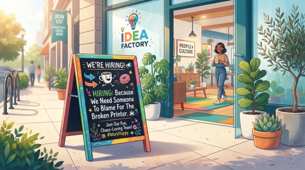 funny hiring slogans
