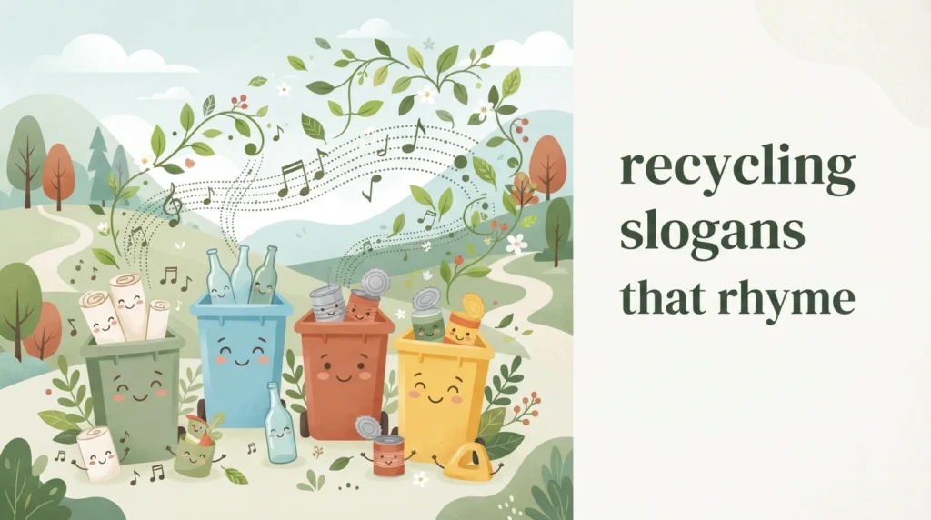 recycling slogans that rhyme