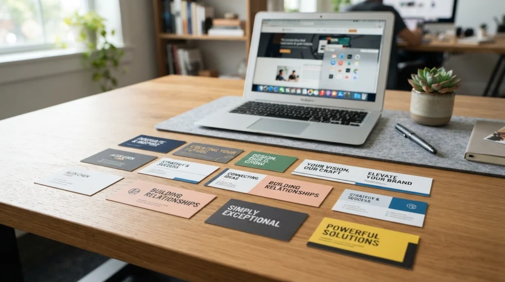 slogans for business cards