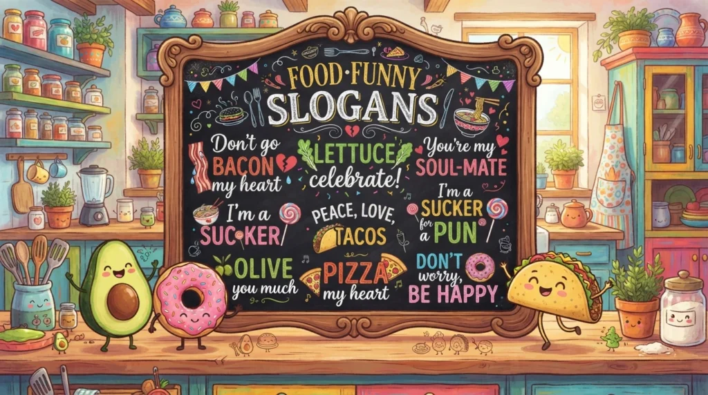 food funny slogans