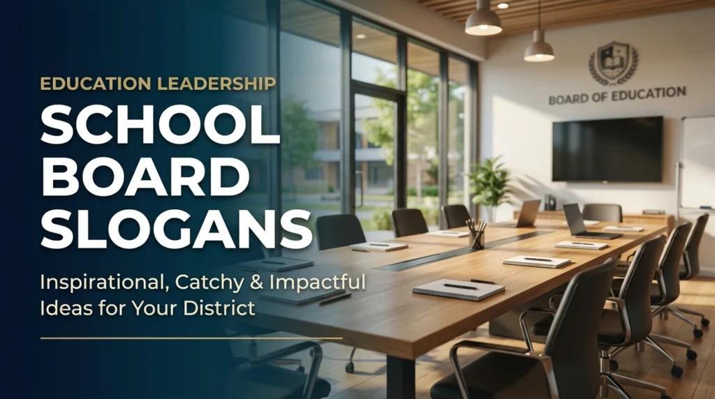 school board slogans